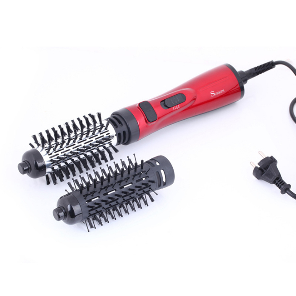 JIFFYWAVES 2-in-1 Curling Wand Comb Electric Hair Styler Brush - Fast Curling & Drying